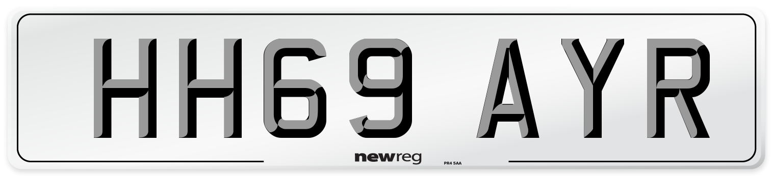HH69 AYR Number Plate from New Reg